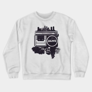 Cool hip hop city skyline Crewneck Sweatshirt